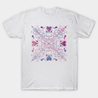 Hearts Mandala T-Shirt